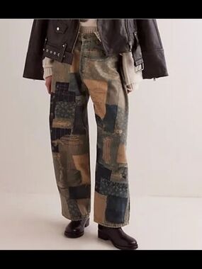 We The Free Patchwork Illusion Denim Jeans